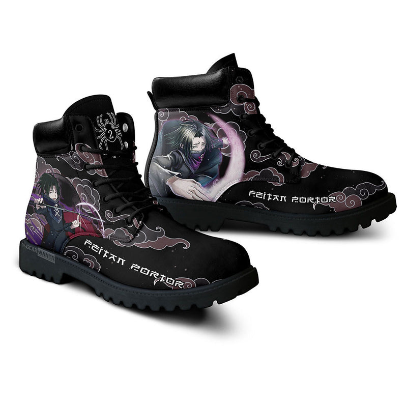 Feitan Portor Boots Shoes Anime Custom