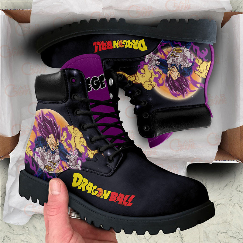 Vegeta Ultra Ego Boots Shoes Anime Custom PT3108