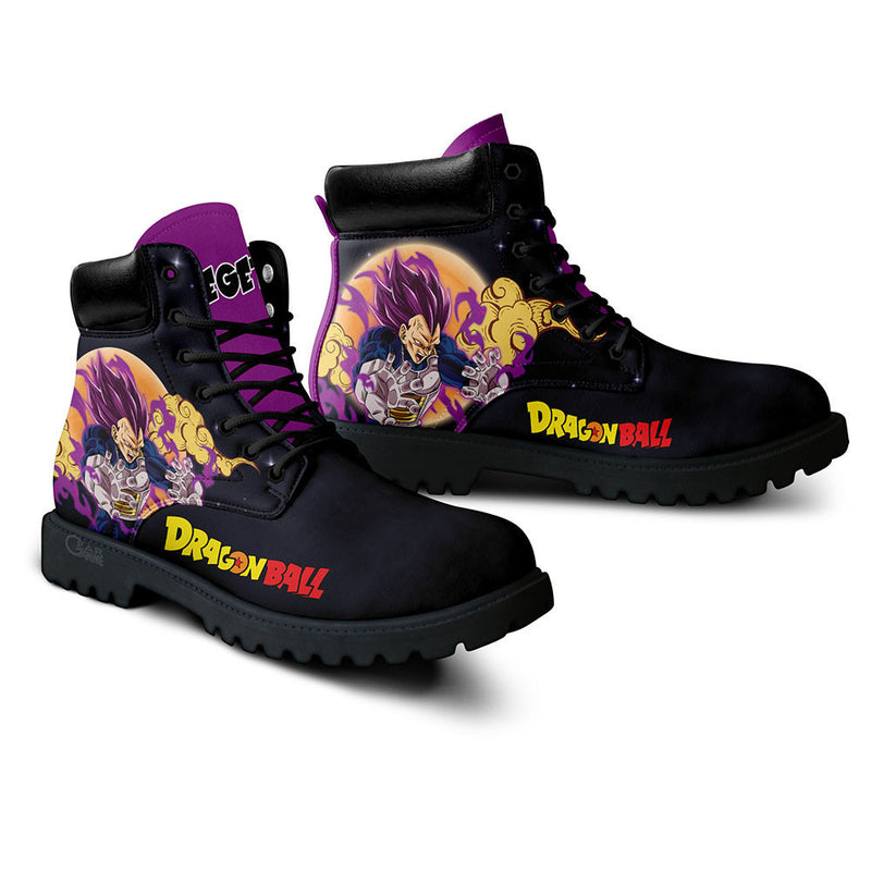 Vegeta Ultra Ego Boots Shoes Anime Custom PT3108