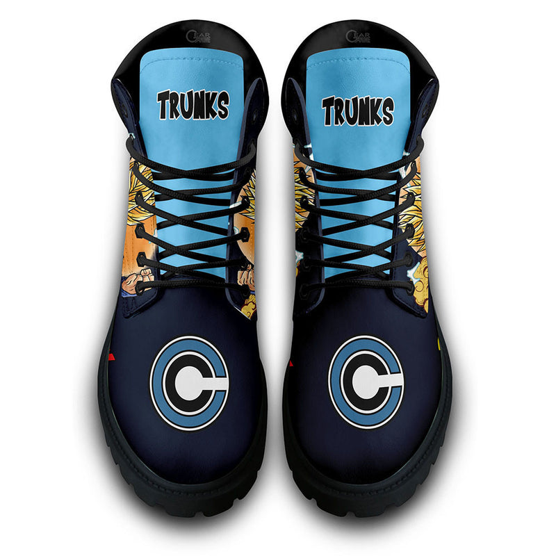 Trunks Super Saiyan Boots Shoes Anime Custom PT3108