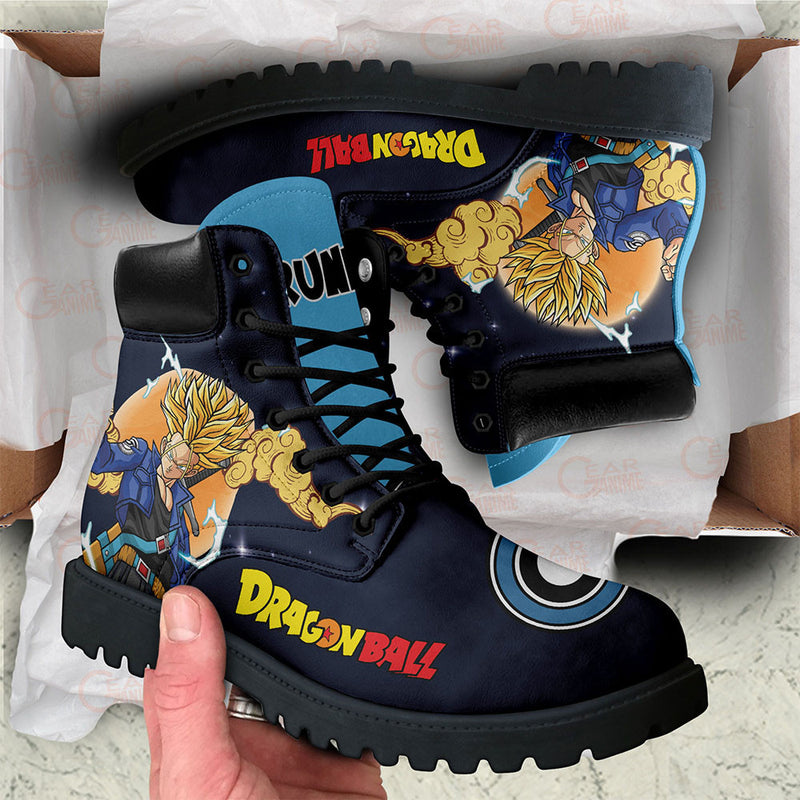 Trunks Super Saiyan Boots Shoes Anime Custom PT3108