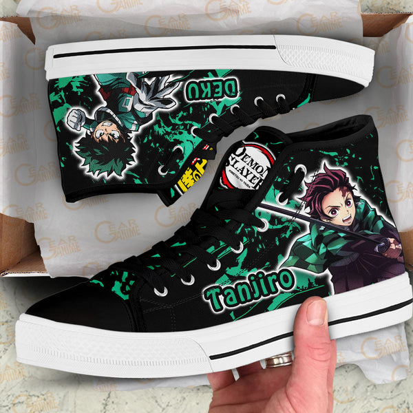 Izuku Midoriya and Kamado Tanjro High Top Shoes NTT210