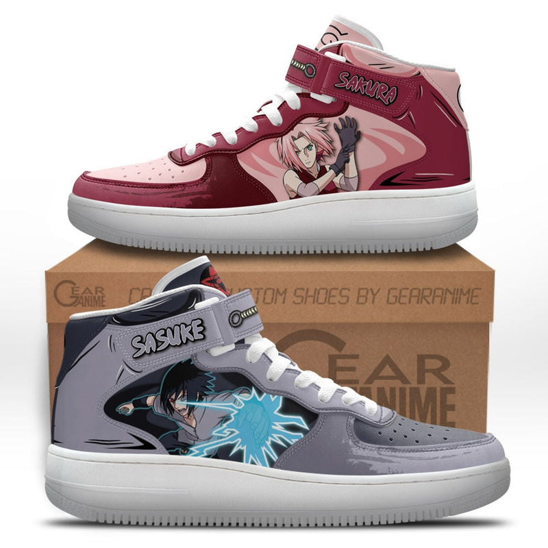 Sakura Haruno and Sasuke Uchiha Air Mid Shoes MN2203