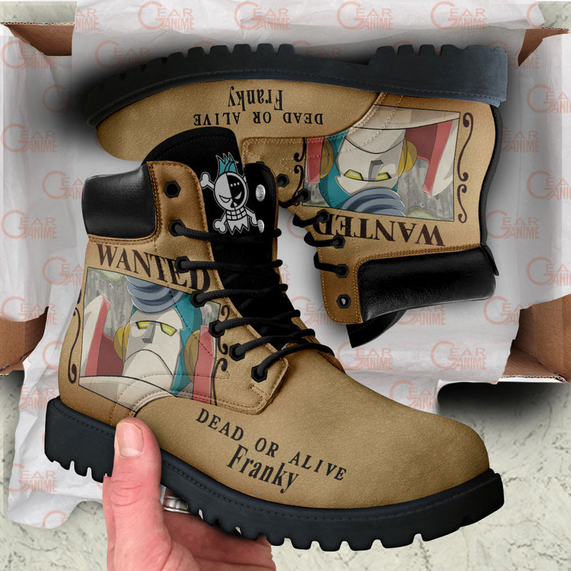 Franky Wanted Boots Shoes Anime Custom