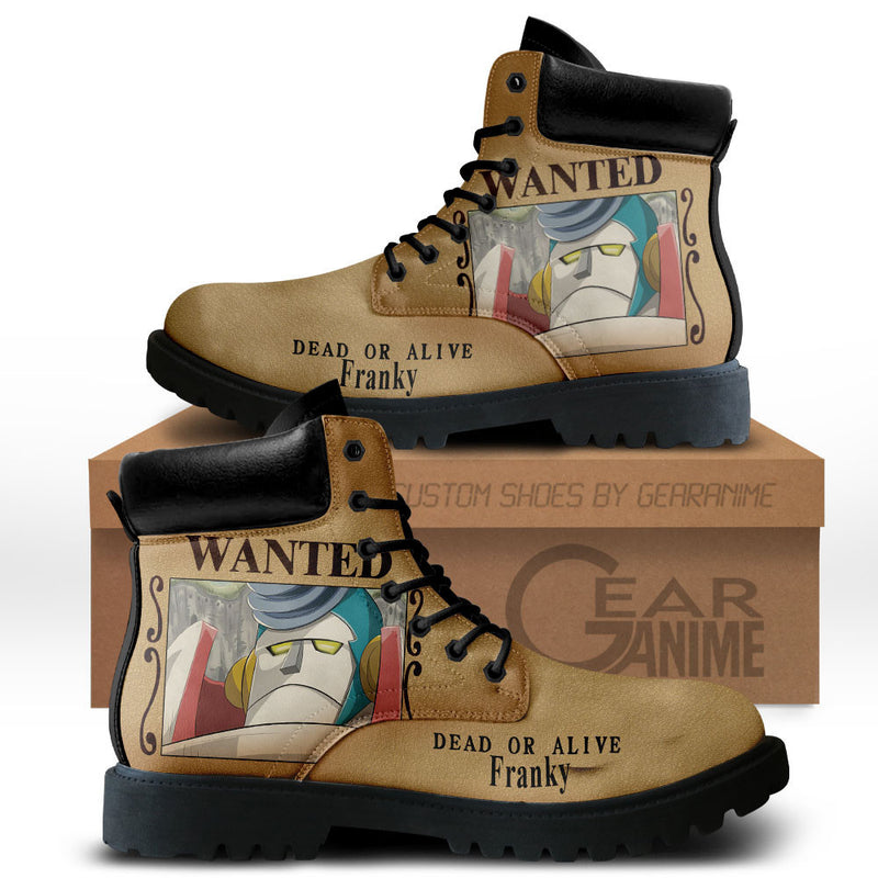 Franky Wanted Boots Shoes Anime Custom