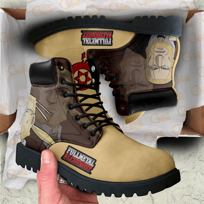 Van Hohenheim Boots Shoes Anime Custom