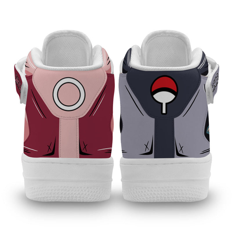 Sakura Haruno and Sasuke Uchiha Air Mid Shoes MN2203