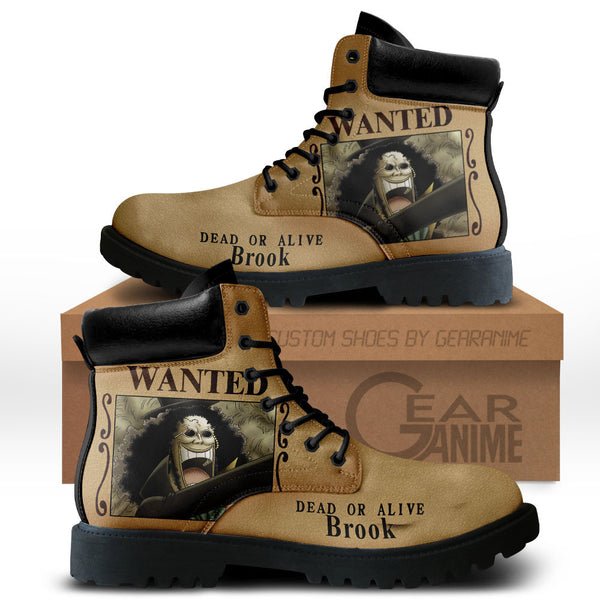 Brook Wanted Boots Shoes Anime Custom