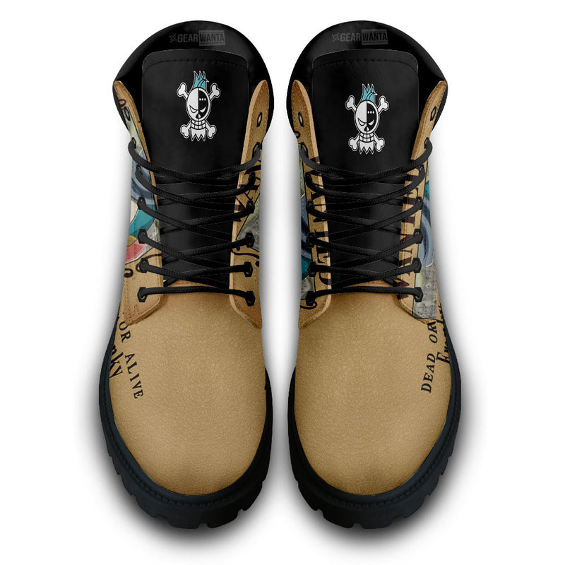 Franky Wanted Boots Shoes Anime Custom