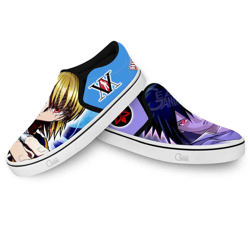 Kurapika and Sasuke Uchiha Slip-On Shoes NTT210