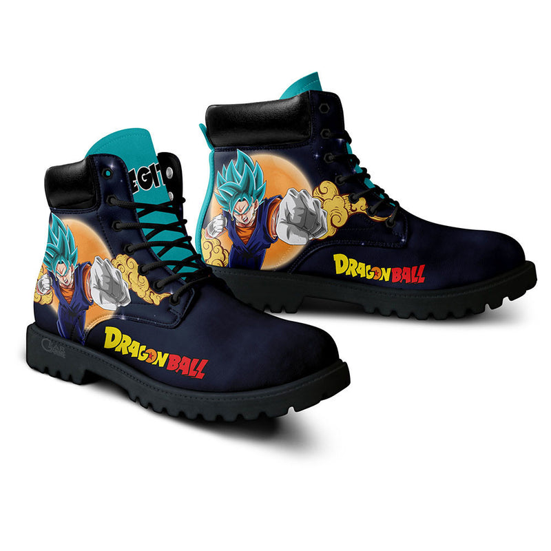 Vegito Blue Boots Shoes Anime Custom PT3108