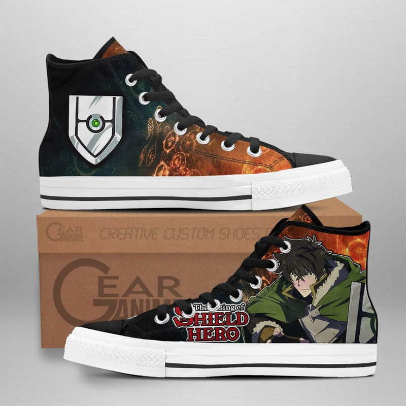 Shield Hero Naofumi Main Shield High Top Shoes