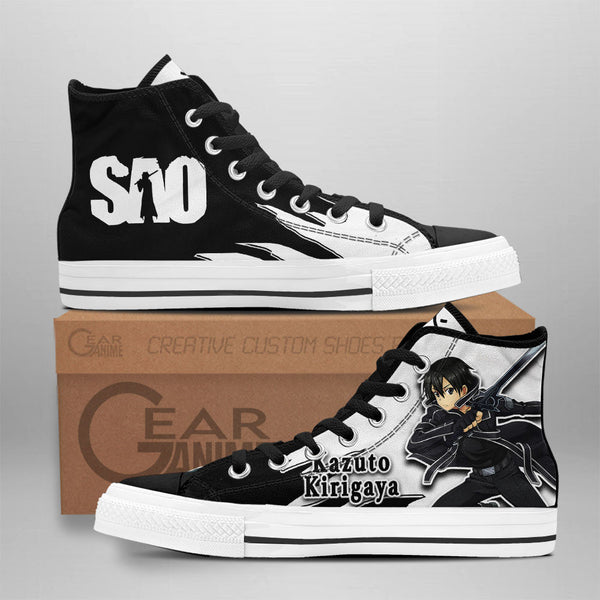 Kazuto Kirigaya High Top Shoes