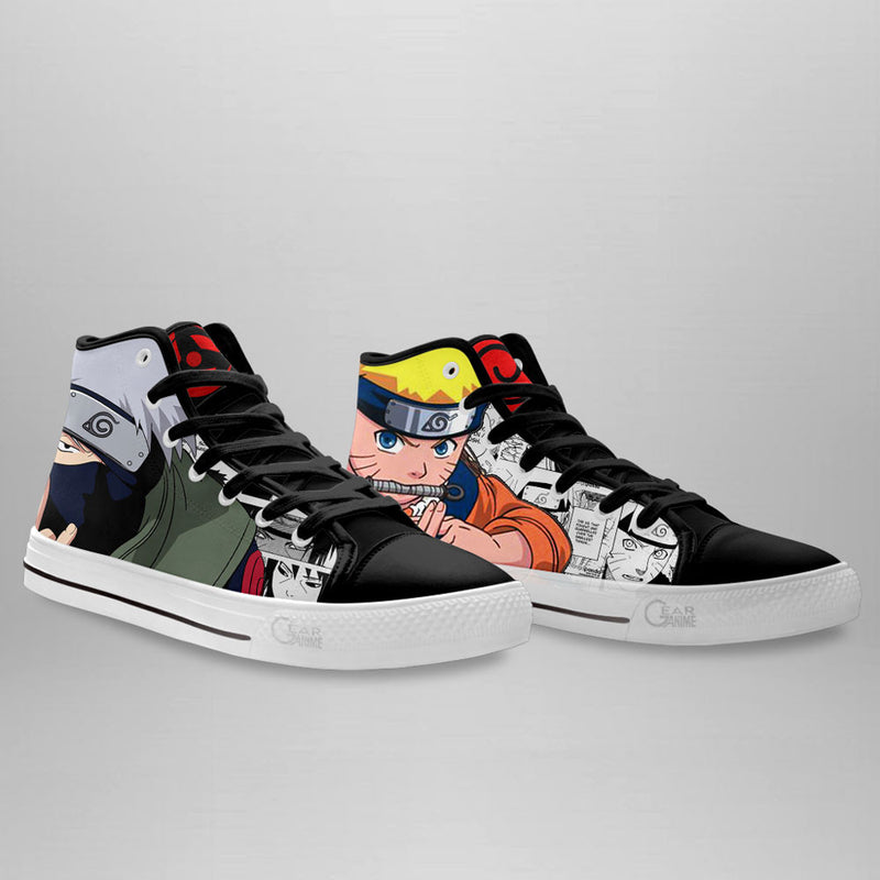 Kakashi Hatake and Uzumaki High Top Shoes