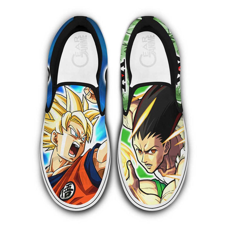 Goku and Gon Freecss Slip-On Shoes NTT210