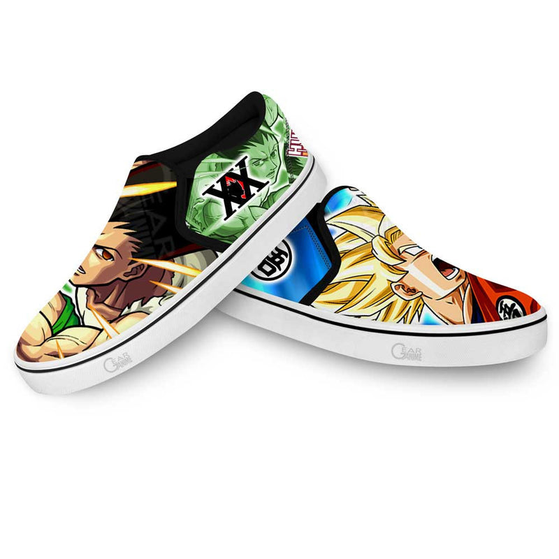 Goku and Gon Freecss Slip-On Shoes NTT210