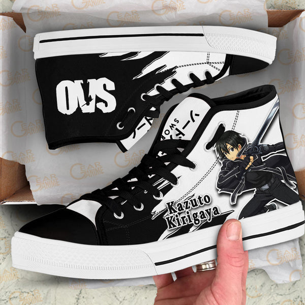 Kazuto Kirigaya High Top Shoes