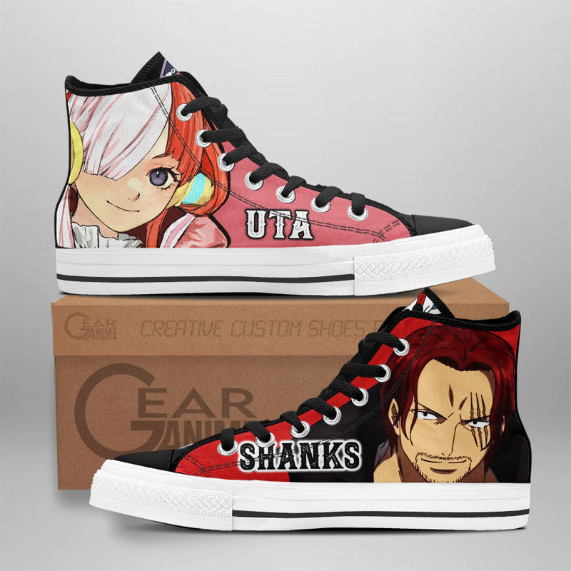 Shanks and Uta High Top Shoes Red Shoes NTT260