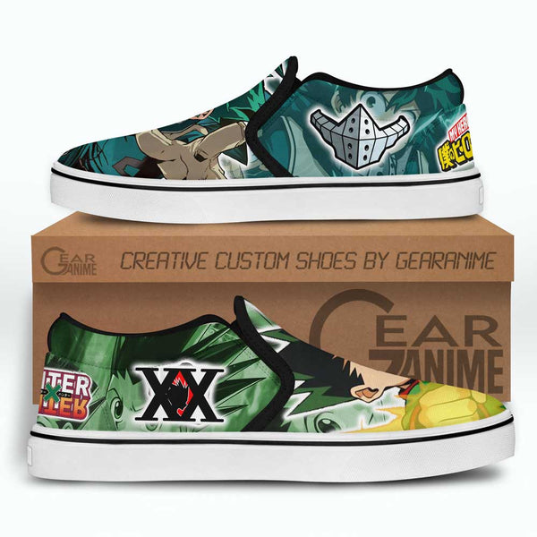 Deku and Gon Freecss Slip-On Shoes NTT210