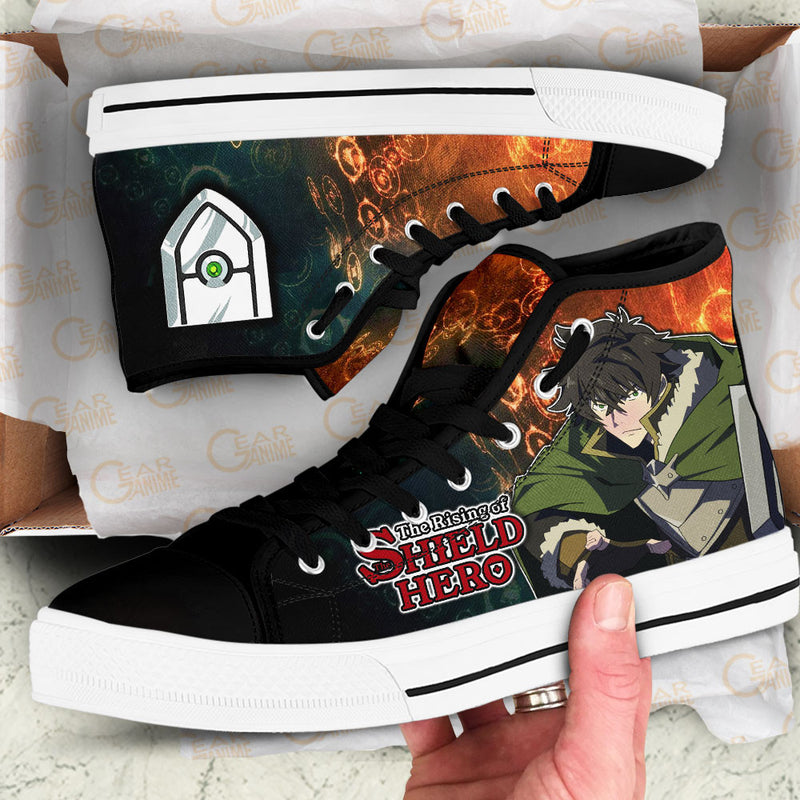 Shield Hero Naofumi Main Shield High Top Shoes