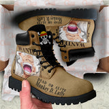 Luffy Gear 5 Wanted Boots Shoes Anime Custom