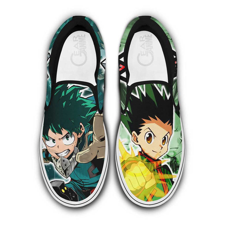 Deku and Gon Freecss Slip-On Shoes NTT210