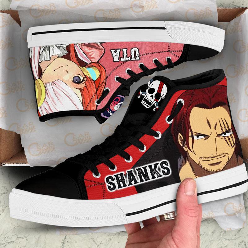 Shanks and Uta High Top Shoes Red Shoes NTT260