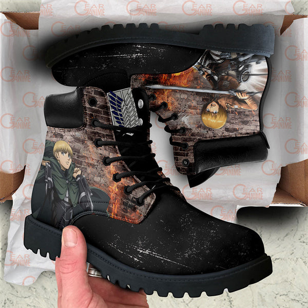 Shingeki Armin Arlert Boots Shoes Anime Custom