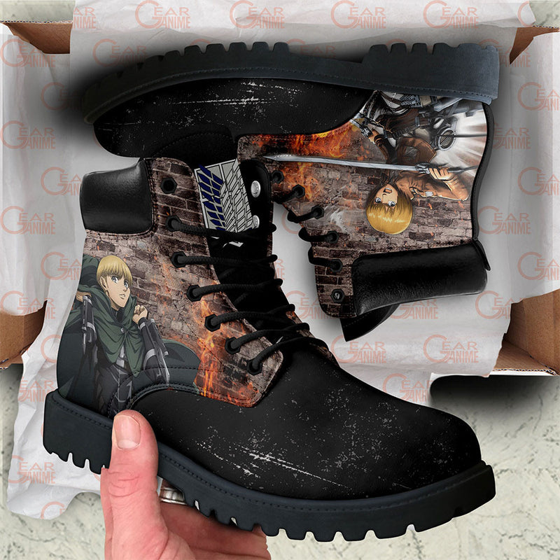 Shingeki Armin Arlert Boots Shoes Anime Custom