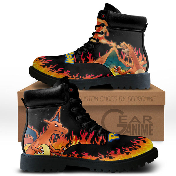 Charizard Boots Shoes Anime Custom Shoes