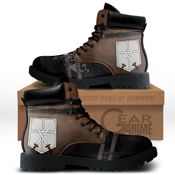 Shingeki Training Corps Boots Shoes Anime Custom