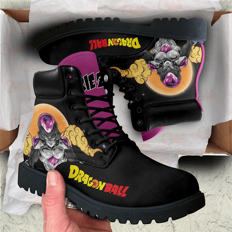 Black Frieza Boots Shoes Anime Custom PT3108