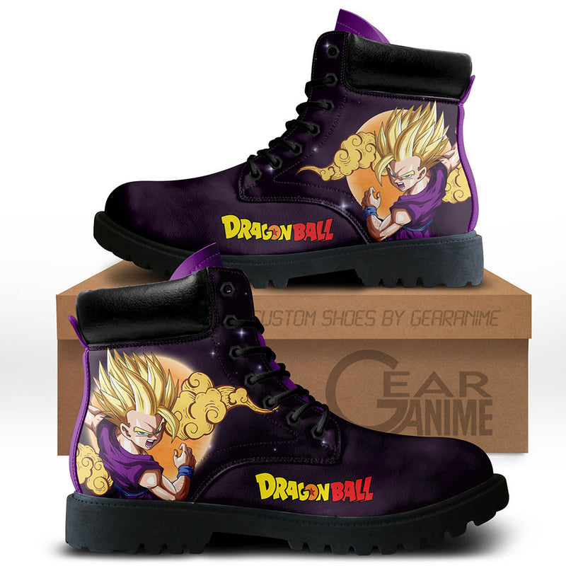 Gohan Super Saiyan 2 Teen Boots Shoes Anime Custom PT3108