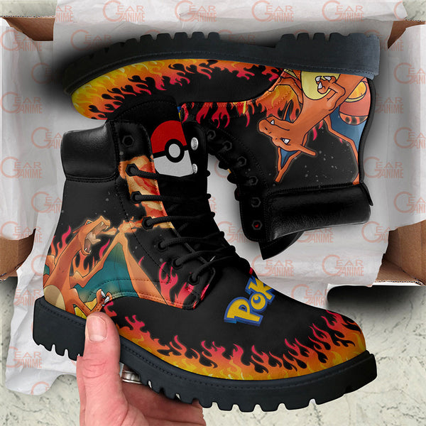 Charizard Boots Shoes Anime Custom Shoes