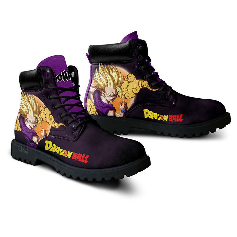 Gohan Super Saiyan 2 Teen Boots Shoes Anime Custom PT3108