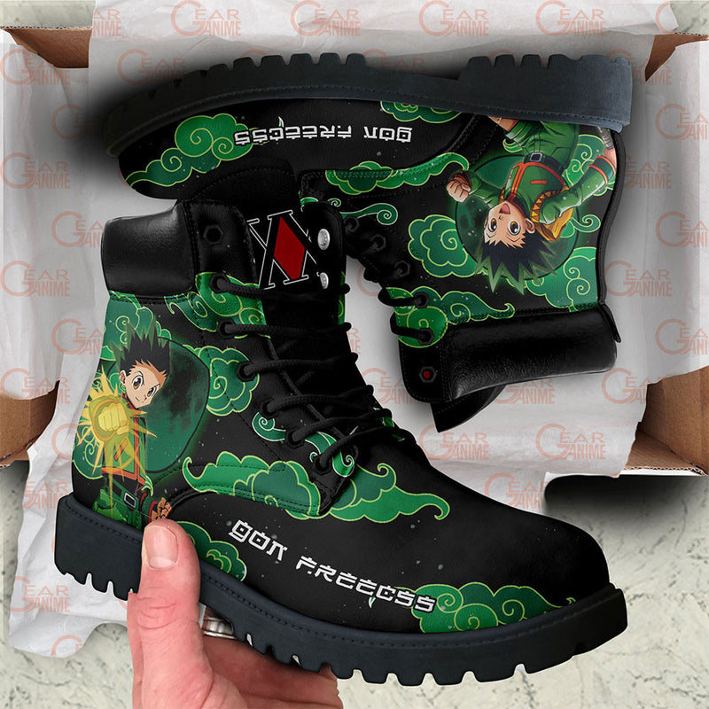 Gon Freecss Boots Shoes Anime Custom