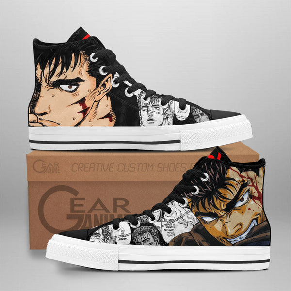 Guts High Top Shoes Berserk Anime Shoes