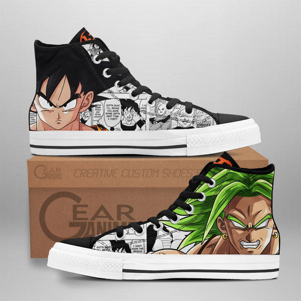 Goku and Broly High Top Shoes