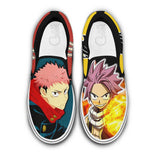 Yuji Itadori and Natsu Dragneel Slip-On Shoes NTT210