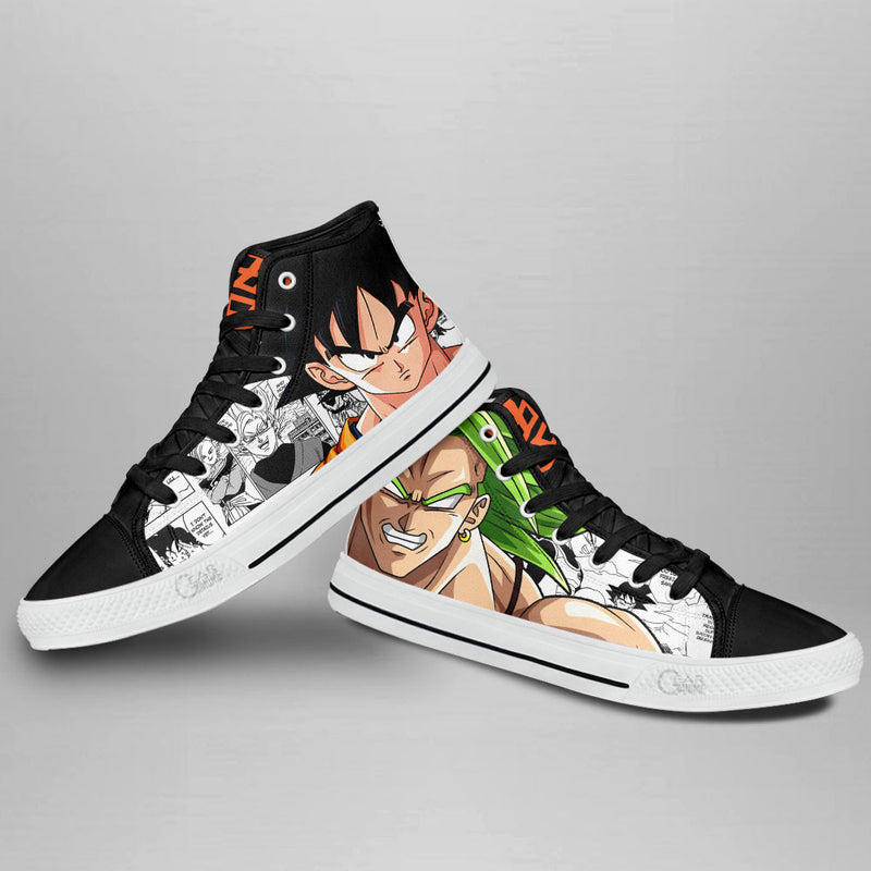 Goku and Broly High Top Shoes