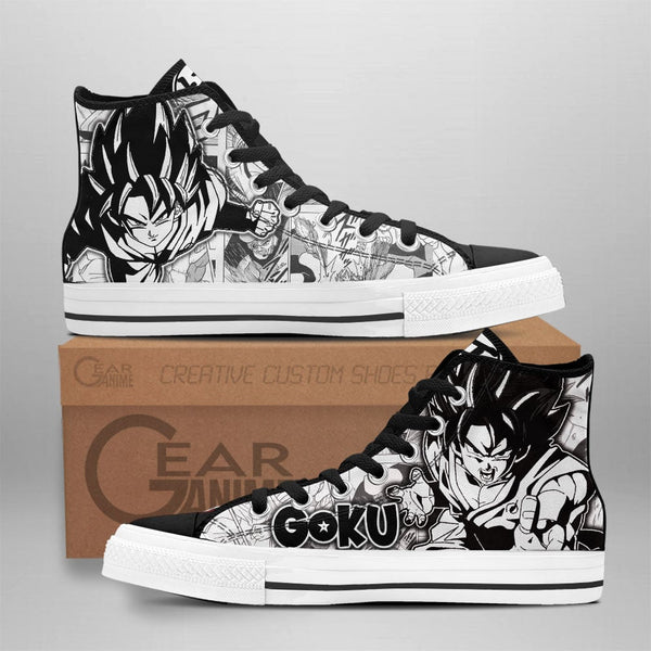 Goku Blue High Top Shoes