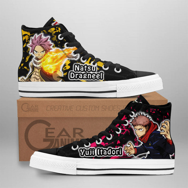 Yuji Itadori and Natsu Dragneel High Top Shoes NTT210