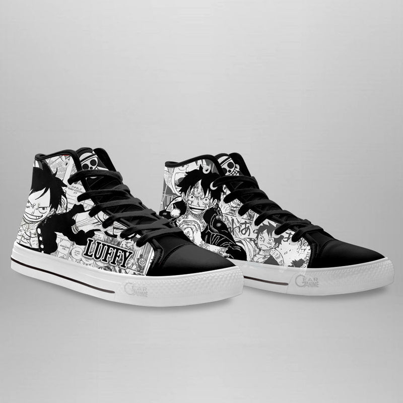 Monkey D. Luffy High Top Shoes