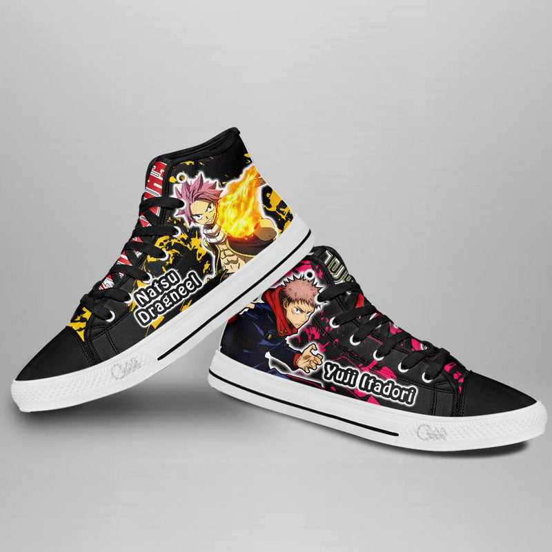 Yuji Itadori and Natsu Dragneel High Top Shoes NTT210