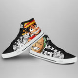 Luffy and Zoro High Top Shoes One Piece Anime