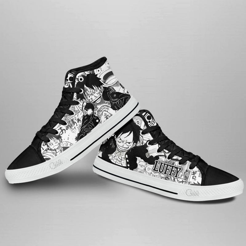 Monkey D. Luffy High Top Shoes