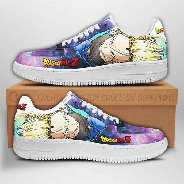 Android 18 Air Sneakers Anime Galaxy