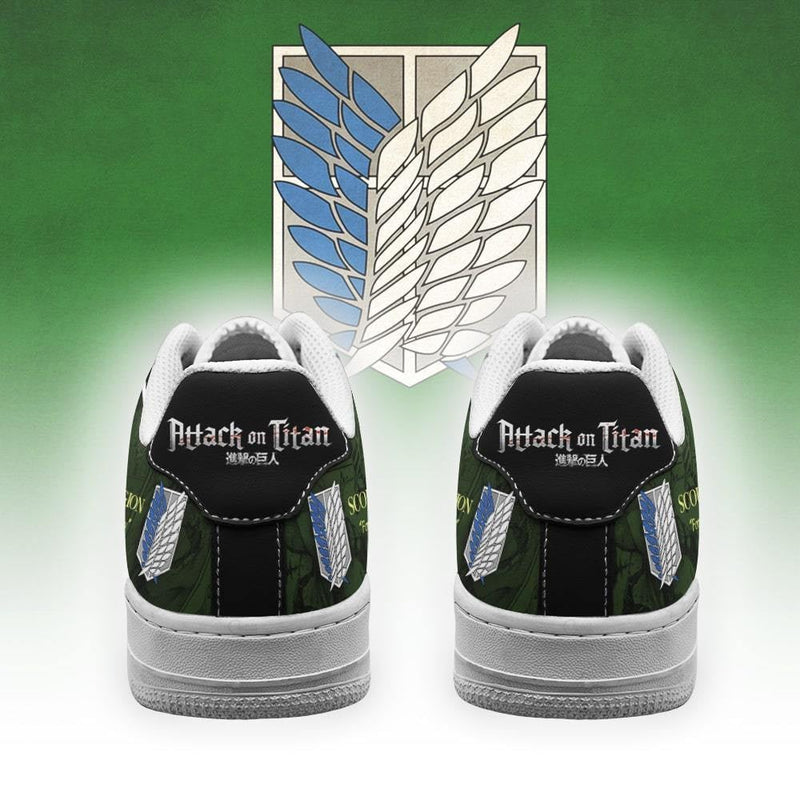 AOT Scout Regiment Slogan Air Sneakers Shingeki PT07AF