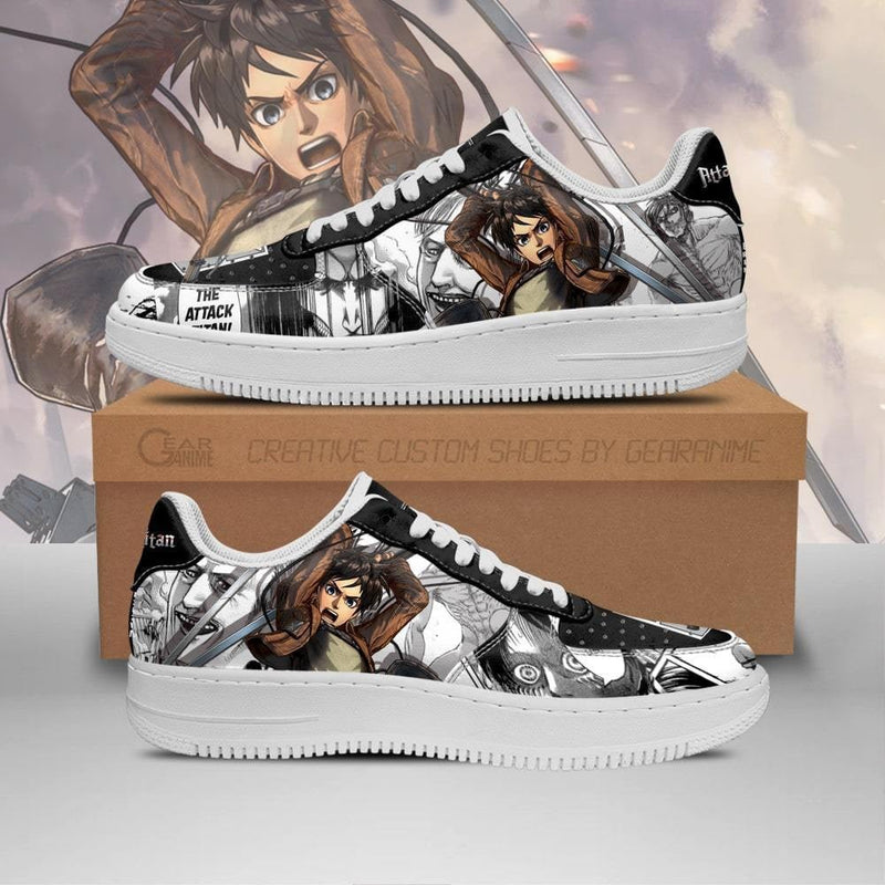 AOT Eren Air Sneakers Anime Shingeki Mixed PT07AF