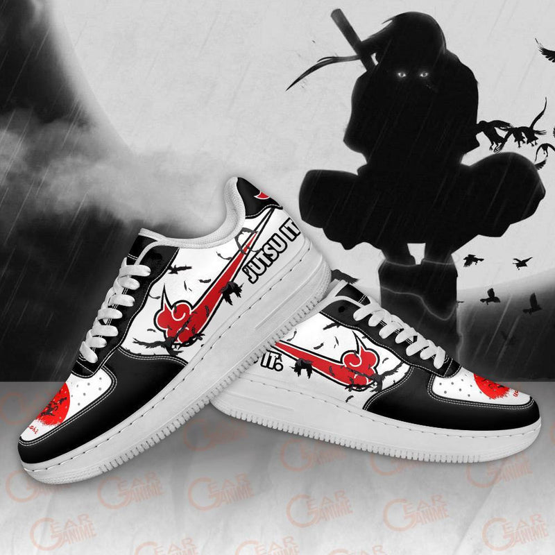 Akatsuki Itachi Air Sneakers Anime Just Jutsu It PT10AF